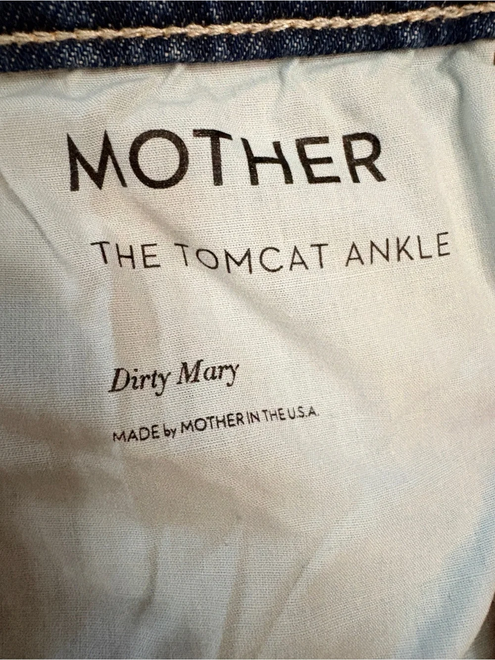 MOTHER The Tomcat Ankle Straight Leg in Dirty Mary Wash Size 26